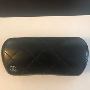 Chanel quilted sunglasses case